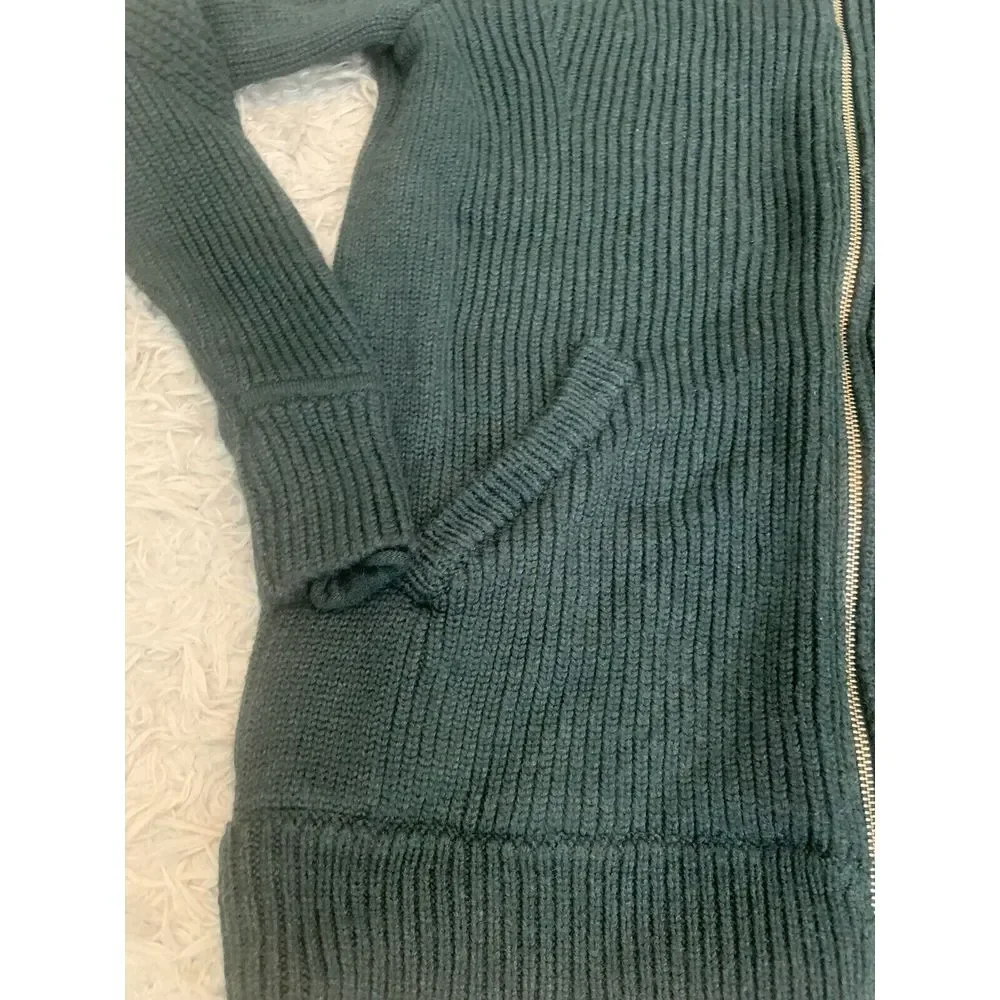 Lululemon Men's Hoodie Jacket Green Knit‎ Sz M